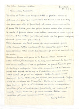 Brief von Emmy Martin an Suzanna Coolidge