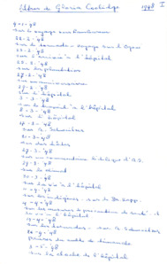 Briefanhang aus der Korrespondenz zwischen Gloria Coolidge und Albert Schweitzer