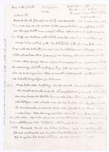 Brief von Albert Schweitzer an Lotte Gerhold-Schall
