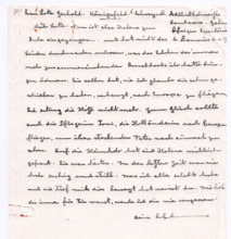 Brief von Albert Schweitzer an Lotte Gerhold-Schall