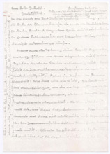 Brief von Albert Schweitzer an Lotte Gerhold-Schall