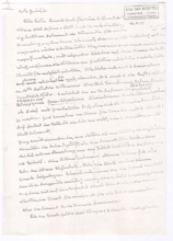 Brief von Albert Schweitzer an Lotte Gerhold-Schall