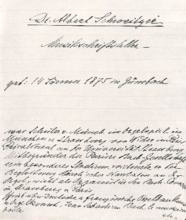 Eigenh. Früher Brief Albert Schweitzers, 4 S., 1906