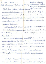Eigenh. Brief Albert Schweitzers an Helma Botsik, 3 S., Lambarene, 1960