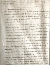 Eigenh. Brief Albert Schweitzers an Norman Thomas, 2 S., Lambarene, 1960