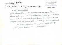Eigenh. Brief Albert Schweitzers an das Kollektiv der Edelstahlwerker, 1 S., Lambarene, 1964