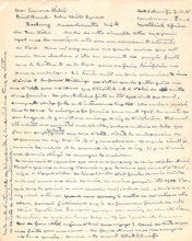 Eigenh. Brief Albert Schweitzers an Rev. Leonhard Helie, 1 S., Lambarene, 1945