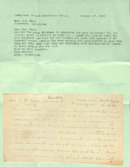 Kopie eines eigenh. Briefes von A. Schweitzer an J.P.Wood, 1 S., montiert auf A4, Lambarene, 1943