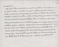 Brief von Albert Schweitzer an Clara Urquhart