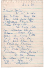 Brief von Clara Urquhart an Albert Schweitzer