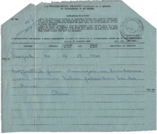 Telegramm von Clara Urquhart an Albert Schweitzer