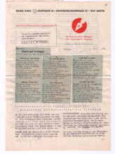 Brief von Heinz Strix an Albert Schweitzer