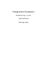 Taufrede Albert Schweitzers auf Französisch