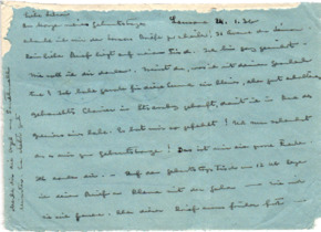 Brief von Albert Schweitzer an Lilian Russell