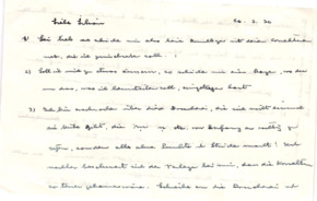 Brief von Albert Schweitzer an Lilian Russell