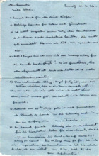 Brief von Albert Schweitzer an Lilian Russell