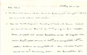 Brief von Albert Schweitzer an Lilian Russell