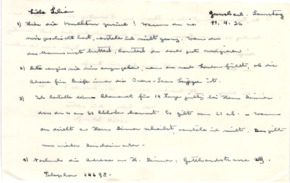 Brief von Albert Schweitzer an Lilian Russell