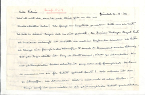Brief von Albert Schweitzer an Lilian Russell