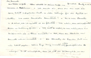 Brief von Albert Schweitzer an Lilian Russell