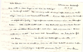 Brief von Albert Schweitzer an Lilian Russell
