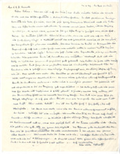 Brief von Albert Schweitzer an Lilian Russell