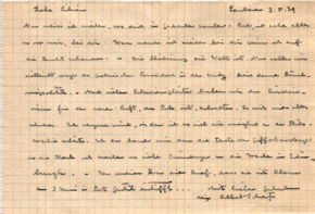 Brief von Albert Schweitzer an Lilian Russell