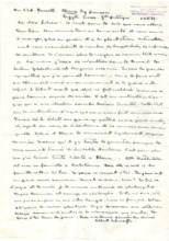 Brief von Albert Schweitzer an Lilian Russell