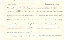 Brief von Albert Schweitzer an Lilian Russell