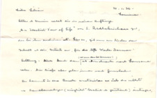 Brief von Albert Schweitzer an Lilian Russell