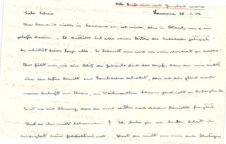 Brief von Albert Schweitzer an Lilian Russell