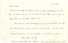 Brief von Albert Schweitzer an Lilian Russell