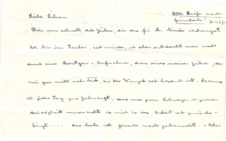 Brief von Albert Schweitzer an Lilian Russell