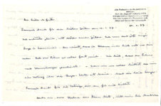 Brief von Albert Schweitzer an Lilian Russell