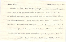 Brief von Albert Schweitzer an Lilian Russell