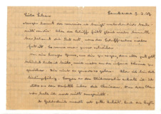 Brief von Albert Schweitzer an Lilian Russell