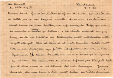 Brief von Albert Schweitzer an Lilian Russell