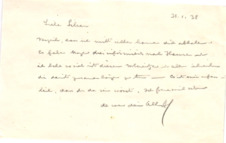 Brief von Albert Schweitzer an Lilian Russell