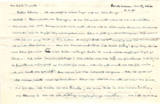 Brief von Albert Schweitzer an Lilian Russell