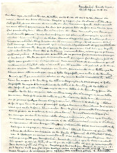 Brief von Albert Schweitzer an Lilian Russell