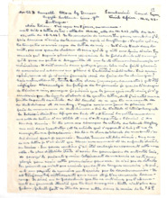 Brief von Albert Schweitzer an Lilian Russell