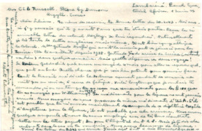 Brief von Albert Schweitzer an Lilian Russell