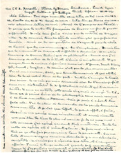 Brief von Albert Schweitzer an Lilian Russell