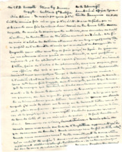 Brief von Albert Schweitzer an Lilian Russell