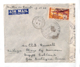 Briefkuvert von Albert Schweitzer an Lilian Russell