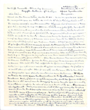 Brief von Albert Schweitzer an Lilian Russell