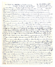 Brief von Albert Schweitzer an Lilian Russell
