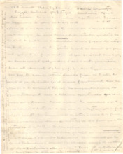 Brief von Albert Schweitzer an Lilian Russell