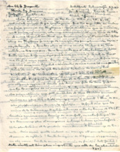Brief von Albert Schweitzer an Lilian Russell