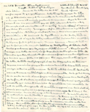 Brief von Albert Schweitzer an Lilian Russell